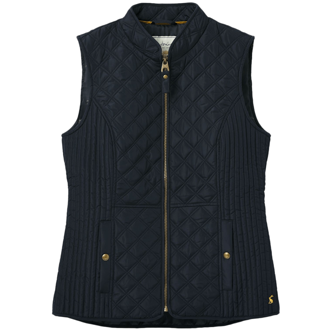 Joules Navy Minx Diamond Quilted Gilet